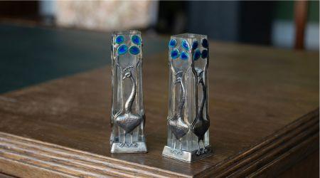 lot 304 silver spill vases thumb lot 304 silver spill vases thumb